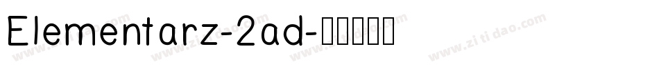 Elementarz-2ad字体转换