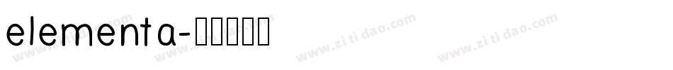 elementa字体转换