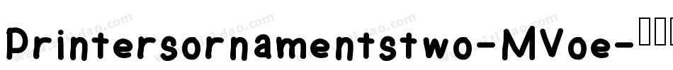 Printersornamentstwo-MVoe字体转换