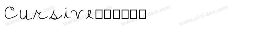 Cursive字体转换
