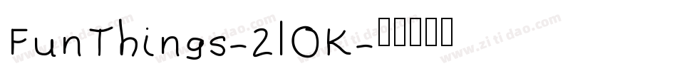 FunThings-2lOK字体转换
