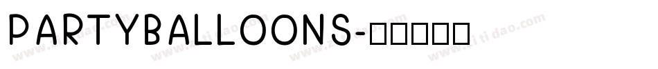 PARTYBALLOONS字体转换