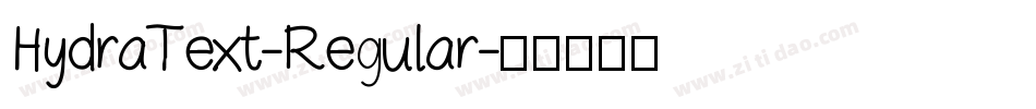 HydraText-Regular字体转换