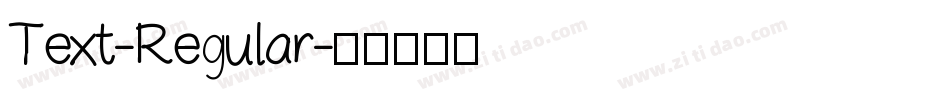 Text-Regular字体转换