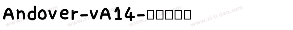 Andover-vA14字体转换