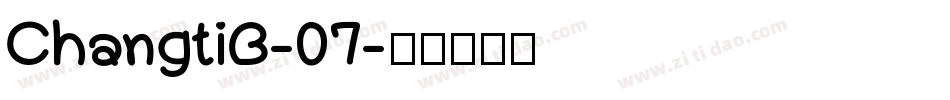 ChangtiB-07字体转换