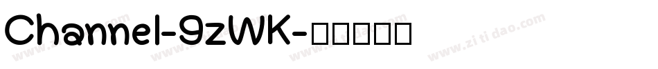 Channel-9zWK字体转换