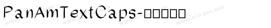 PanAmTextCaps字体转换