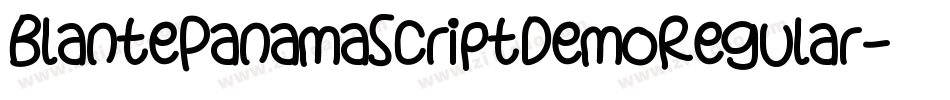 BlantePanamaScriptDemoRegular-1AaM字体转换