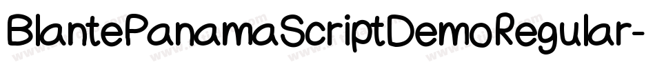 BlantePanamaScriptDemoRegular-1AaM字体转换
