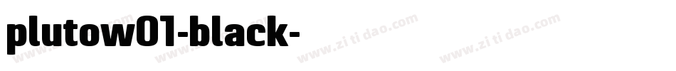 plutow01-black字体转换