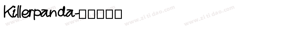 Killerpanda字体转换