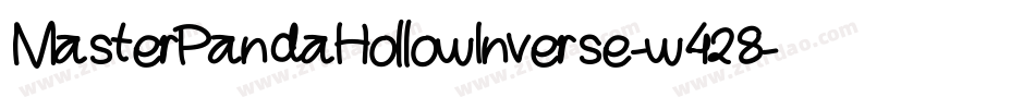 MasterPandaHollowInverse-w428字体转换