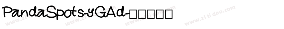 PandaSpots-yGAd字体转换