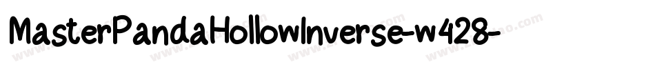 MasterPandaHollowInverse-w428字体转换