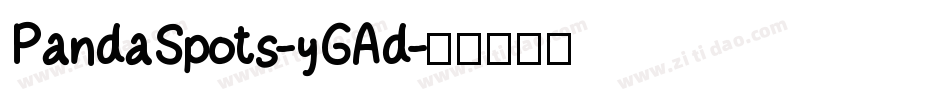 PandaSpots-yGAd字体转换