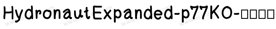 HydronautExpanded-p77KO字体转换