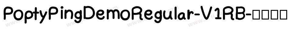 PoptyPingDemoRegular-V1RB字体转换