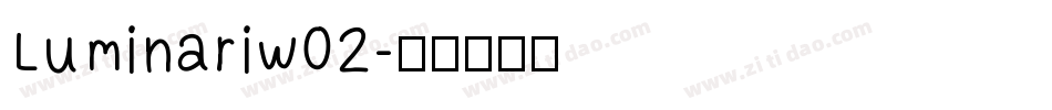 Luminariw02字体转换