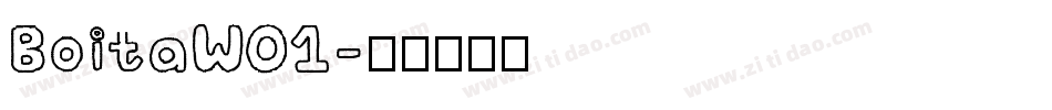 BoitaW01字体转换