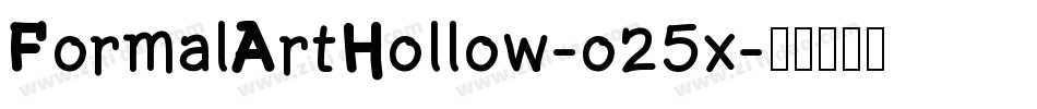 FormalArtHollow-o25x字体转换
