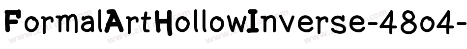 FormalArtHollowInverse-48o4字体转换
