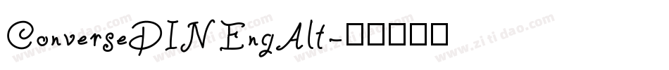 ConverseDINEngAlt字体转换