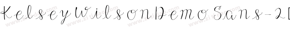 KelseyWilsonDemoSans-2转换器字体转换