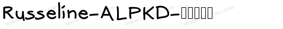 Russeline-ALPKD字体转换