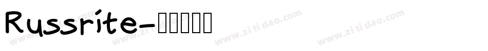 Russrite字体转换