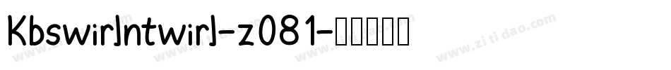 Kbswirlntwirl-zO81字体转换