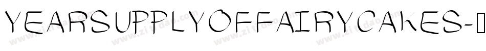 YEARSUPPLYOFFAIRYCAKES字体转换
