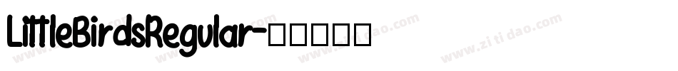 LittleBirdsRegular字体转换