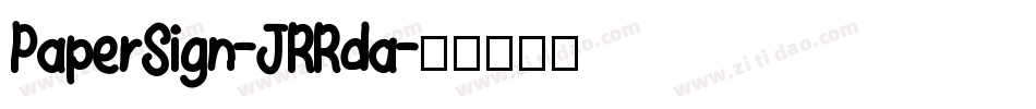 PaperSign-JRRda字体转换