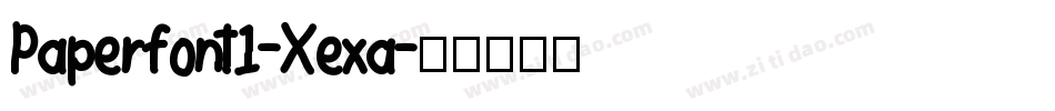 Paperfont1-Xexa字体转换