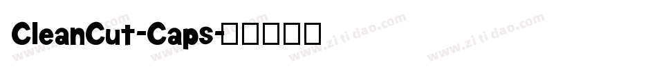 CleanCut-Caps字体转换