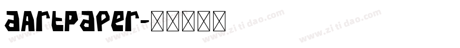aArtPaper字体转换