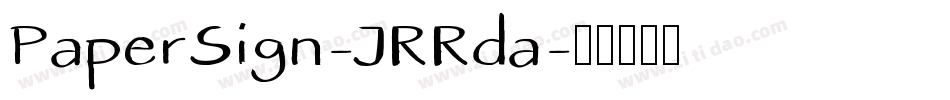 PaperSign-JRRda字体转换