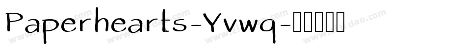 Paperhearts-Yvwq字体转换