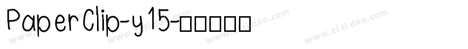 PaperClip-y15字体转换