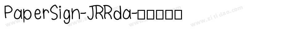 PaperSign-JRRda字体转换