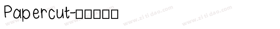 Papercut字体转换