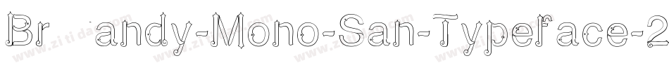 Brandy-Mono-San-Typeface-2字体转换