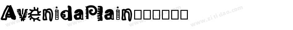 AvenidaPlain字体转换