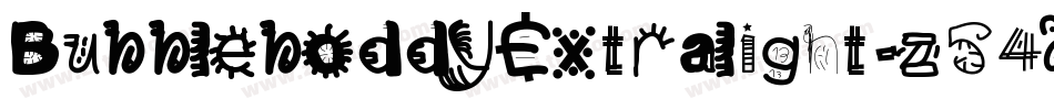 BubbleboddyExtralight-z54X字体转换