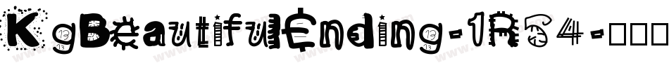 KgBeautifulEnding-1R54字体转换