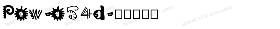 Pow-o54d字体转换