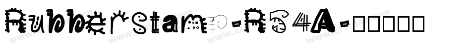 Rubberstamp-R54A字体转换