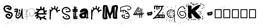 SuperstarM54-Zq6K字体转换