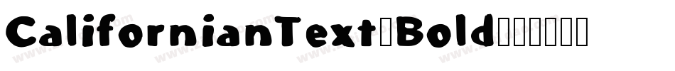 CalifornianText-Bold字体转换